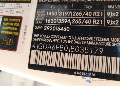 2018 Mercedes-Benz Amg Gle 43 4Matic z USA, uszkodzony, nr VIN 4JGDA6EB0JB035179